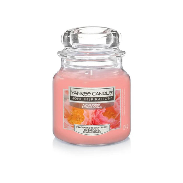Yankee Candle Home Inspiration Coral Peony 104g Small Jar Yankee Candle Home Inspiration Coral Peony 104g Small Jar